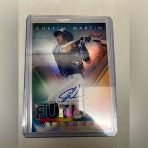 2021 BOWMANS BEST AUSTIN MARTIN FUTURE VIBRANCE AUTO BLUE REFRACTOR /150 TWINS